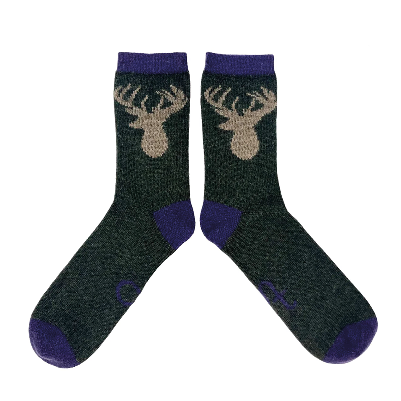 Catherine Tough Lambswool Men's Socks - Stag