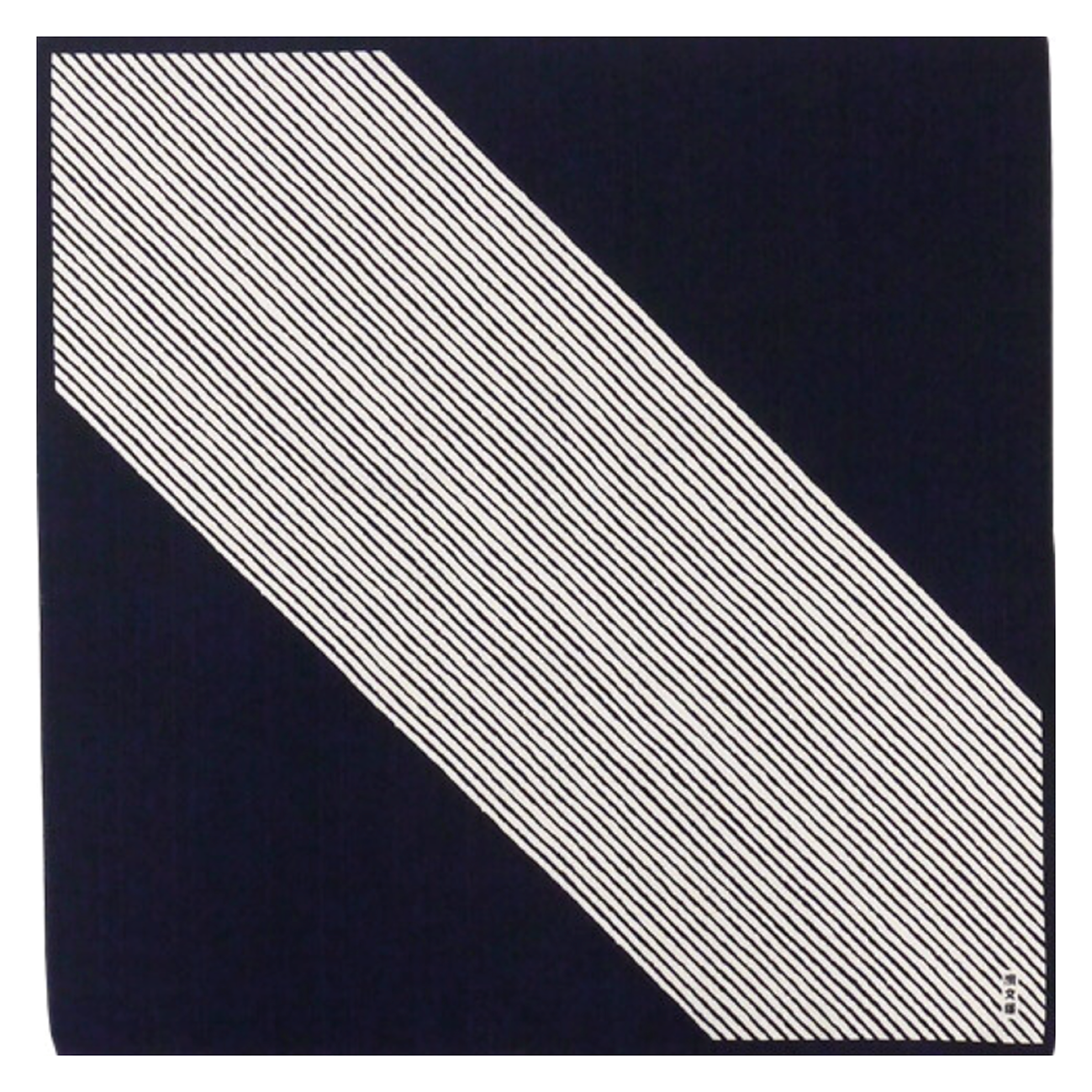 Furoshiki Hanky - Navy Stripes