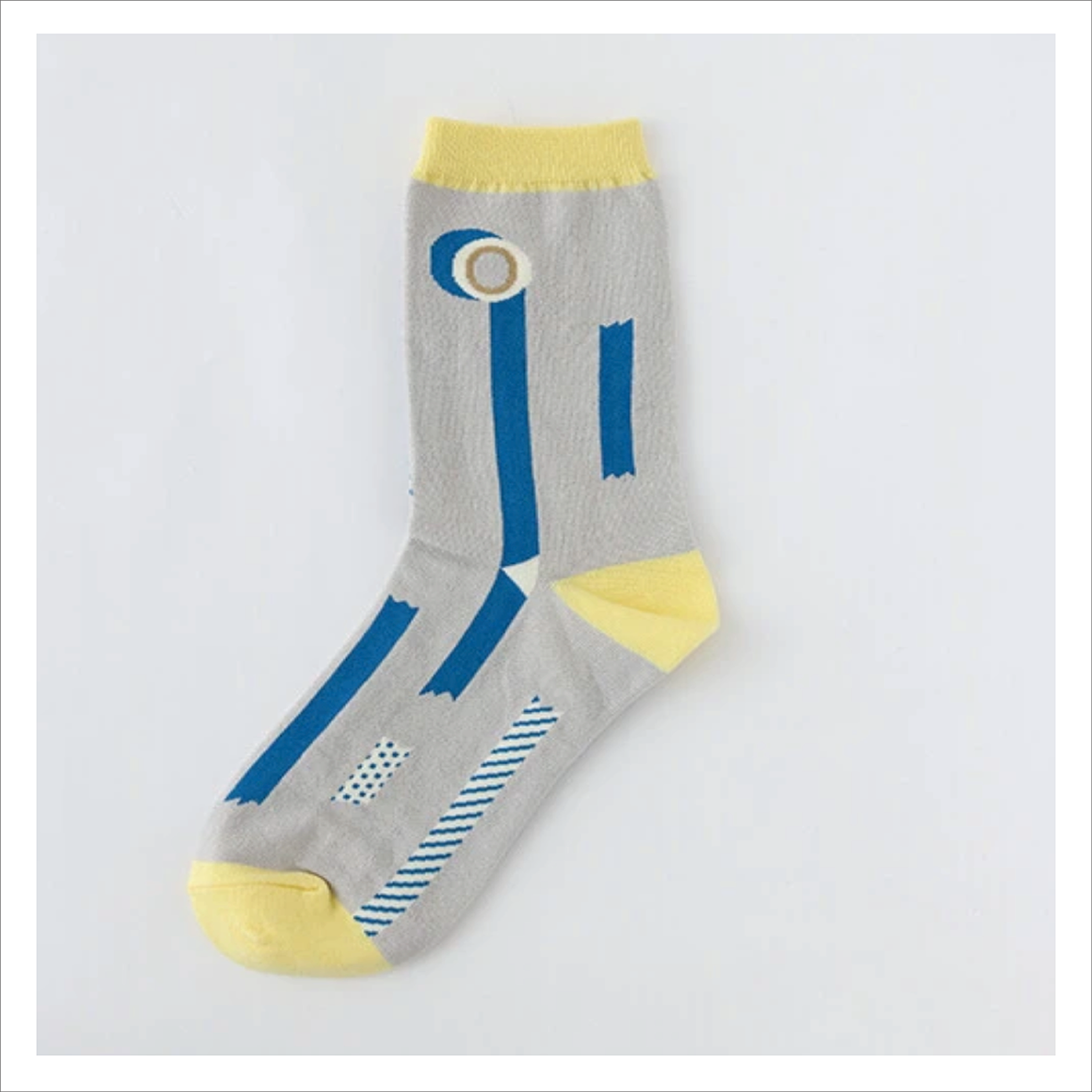 Japanese Crew Socks - Garapago Masking Tape