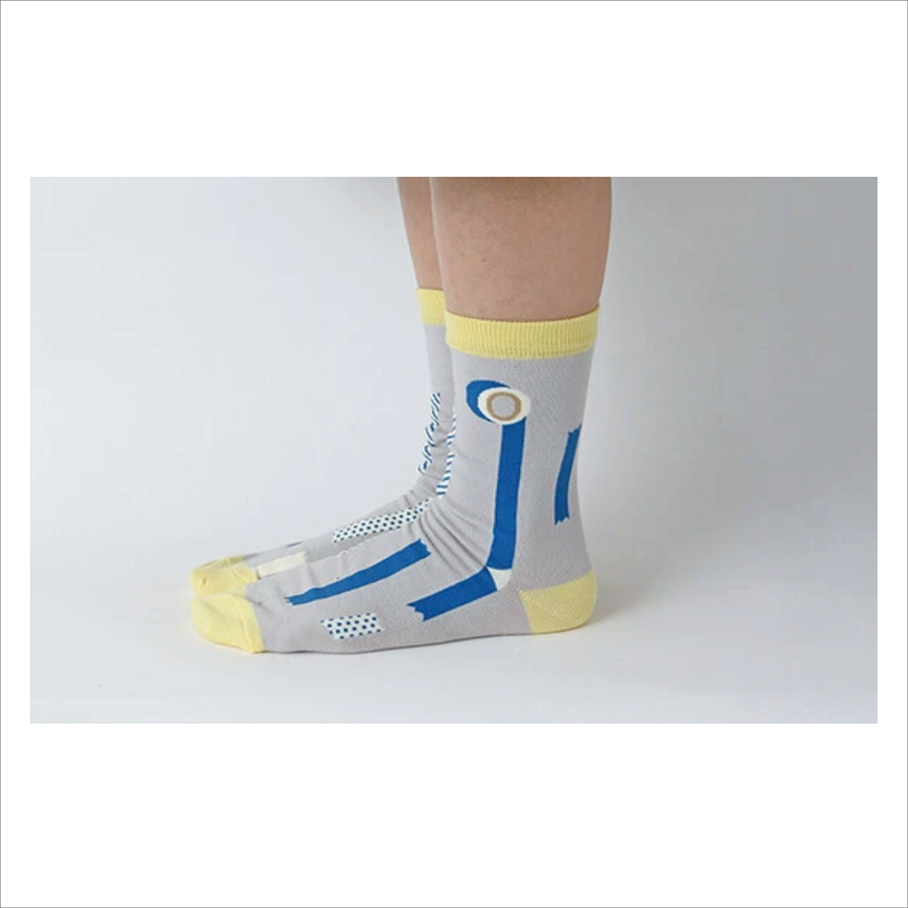 Japanese Crew Socks - Garapago Masking Tape