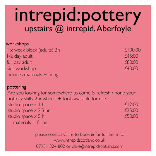 intrepid:pottery workshops