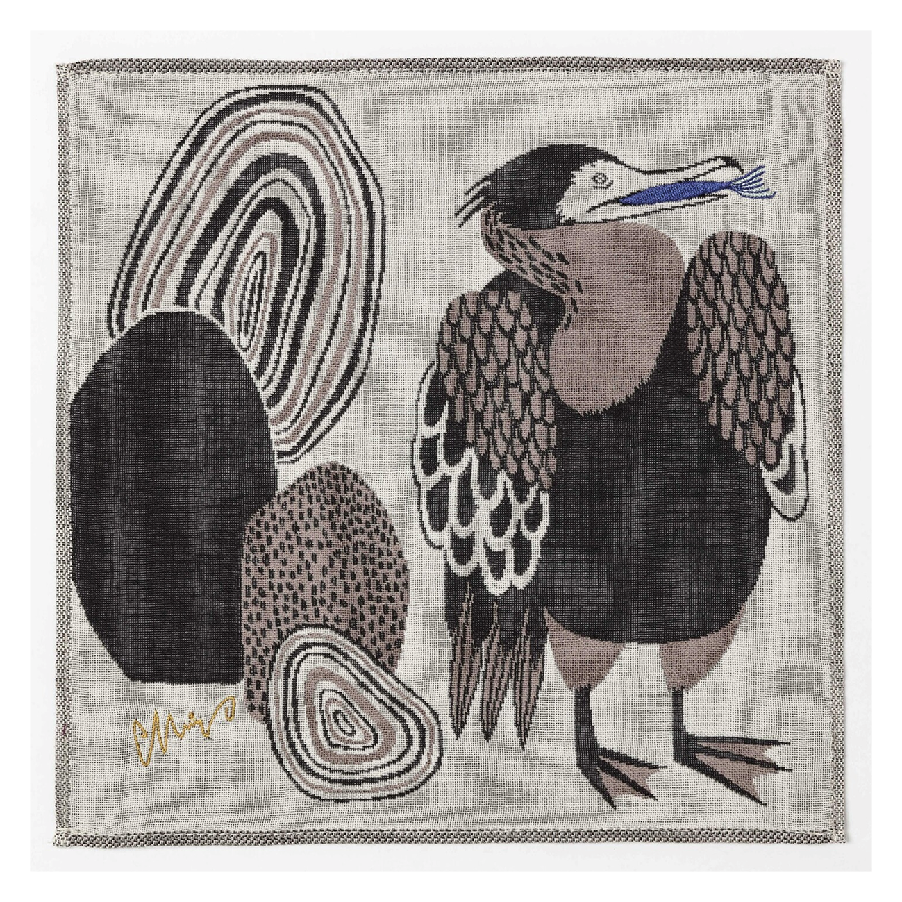 Japanese Gauze Handkerchief - Bird