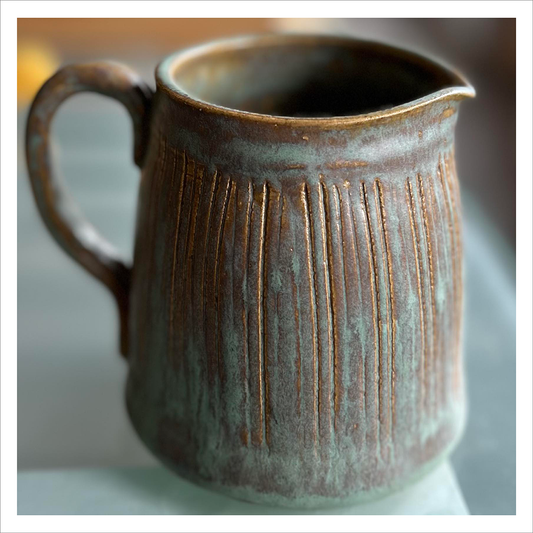 Hand Thrown Pottery Milk Jug